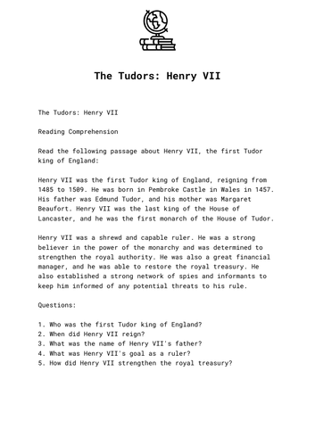 The Tudors: Henry VII
