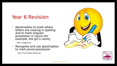 Year 6 SPAG Revision PPT: Apostrophes