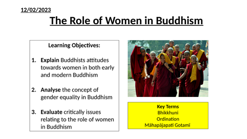 A Level Buddhism: The Role of Women in Buddhism