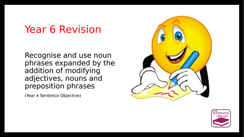 Year 6 SPAG Revision: Expanded noun phrases