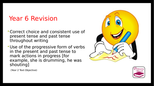 Year 6 SPAG Revision PPT: Past and Present Tense including the Progressive