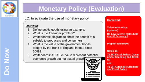 Monetary Policy Exam Question END
