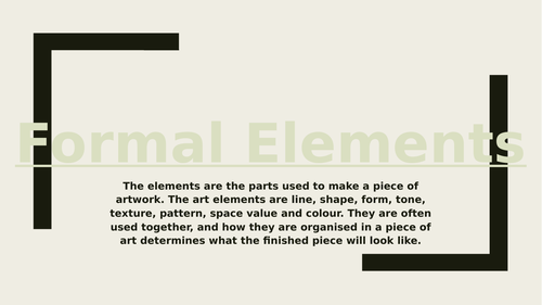 Elements of art full powerpoint