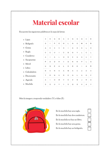 Material escolar