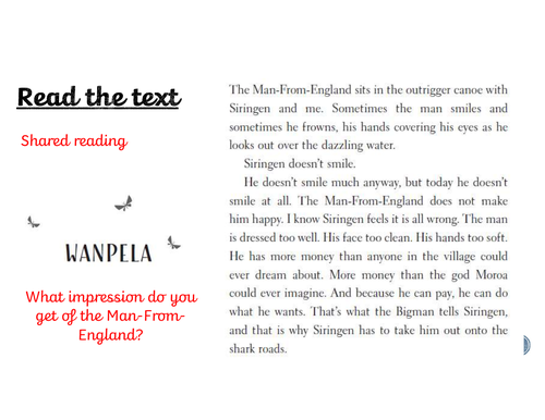 Year 6 Reading - The Shark Caller