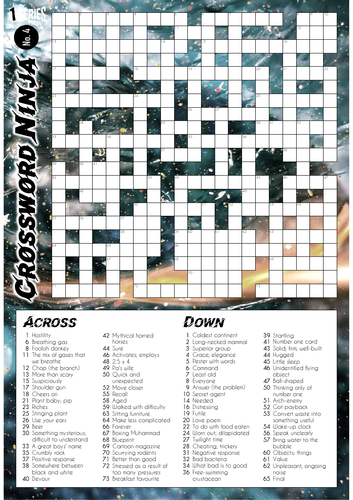 Crossword Ninja - Series 1 - No.4