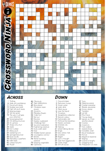 Crossword Ninja - Series 1 - No.6