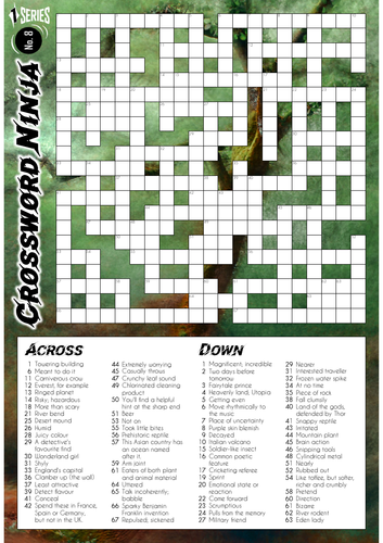 Crossword Ninja - Series 1 - No.8