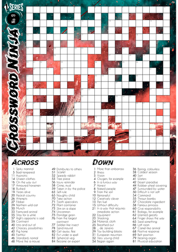 Crossword Ninja - Series 1 - No.9