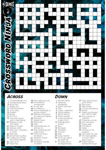 Crossword Ninja - Series 2 - No.1
