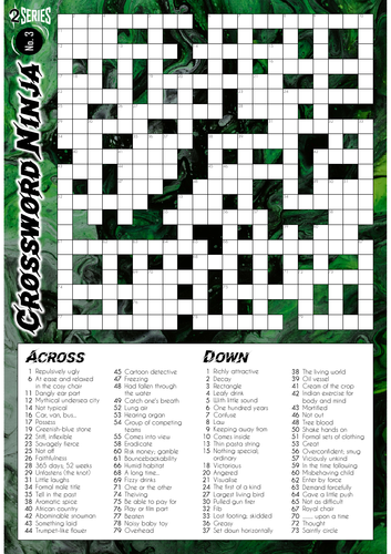 Crossword Ninja - Series 2 - No.3