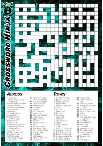 Crossword Ninja - Series 2 - No.6