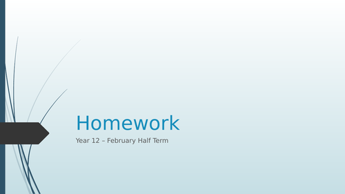 A-Level Law: Year 12 Half Term Homework Essay Practice (Tort & ELS) - Eduqas