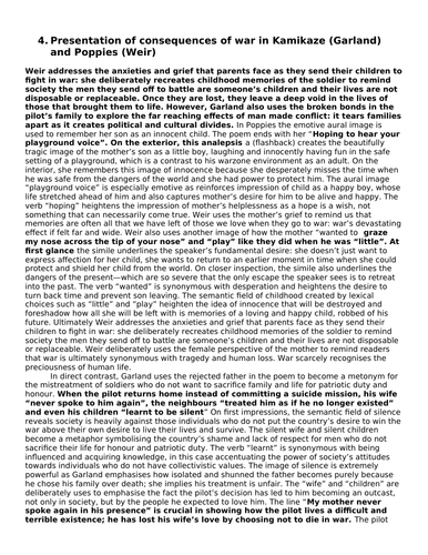 AQA GRADE 9 MODEL ESSAY COMPARING KAMIKAZE AND POPPIES