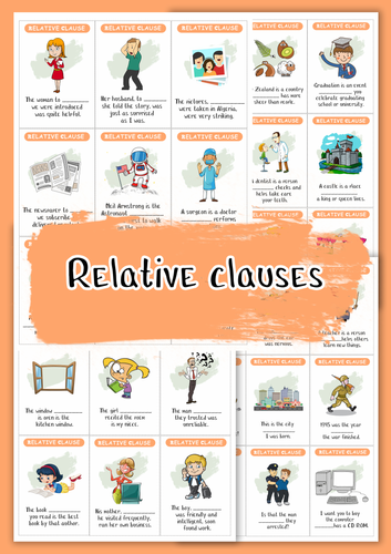 Relative Clauses Worksheet Teaching Resources