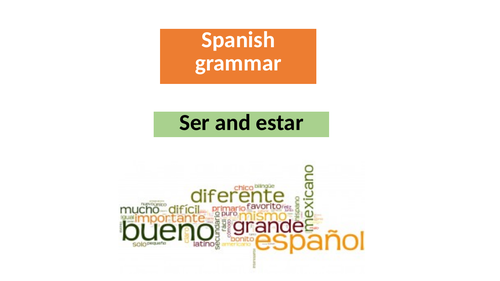 Spanish - Ser and estar