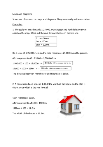 Maths Maps and ratios