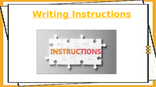 Introduction to instructional writing