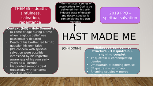 John Donne 'Thou hast made me' Analysis