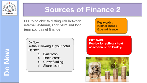 Business CTech Sources of Finance 2