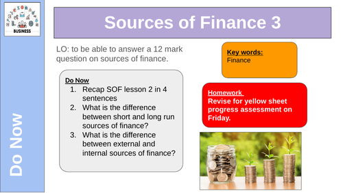 Sources of Finance 3 Business CTech