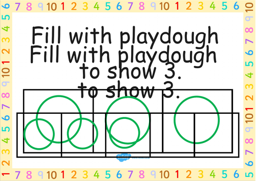 Maths playdough mats