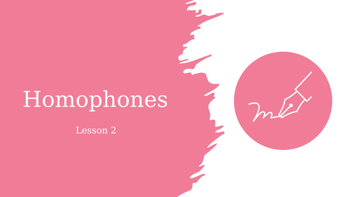 English SPAG Homophones Lesson - There, Their and They're KS2