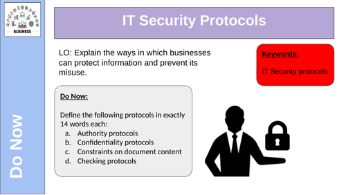 IT Security Protocols | Teaching Resources