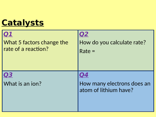 Catalysts