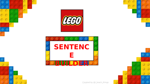 Lego Sentence Building Lesson Presentation - Fully Editable