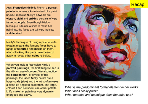 Francoise Nielly Worksheets, Tasks and Information