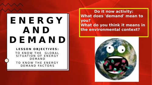 iGCSE Energy and Demand - Cambridge Environmental Management