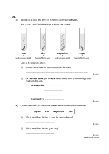Topic 8G (Revision Questions and Answers)