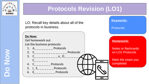 Business Unit 2 Protocols revision