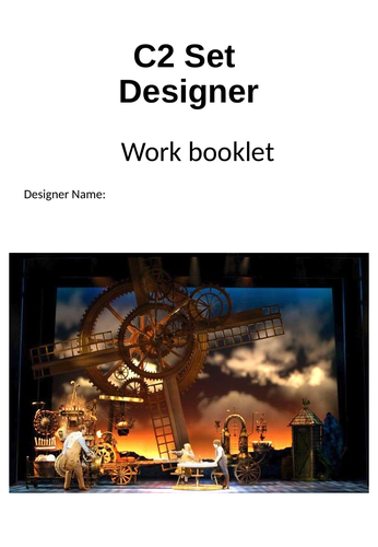GCSE Drama Component 2 Set Designer Workbook