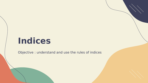 Rules of indices