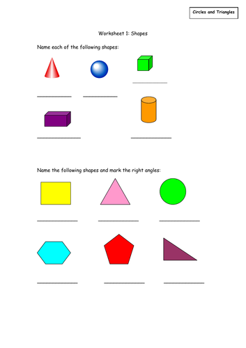 Shape and Space activities
