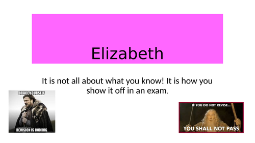 Full Edexcel Revision Early Elizabethan England