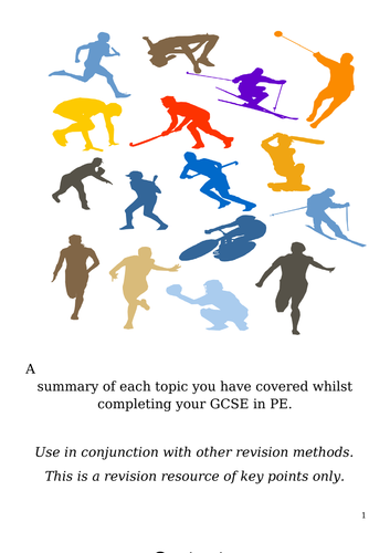 GCSE PE revision booklet