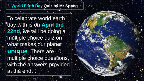 World Earth Day Quiz