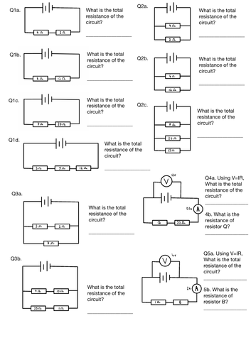 Combinations of resistors in series and parallel