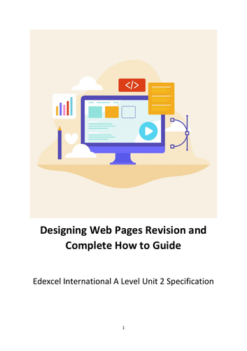 iALevel Edexcel IT HTML, CSS, JavaScript, Web Design and Semantic Web Revision Guides