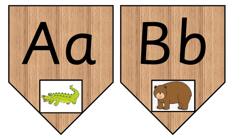 Animal Alphabet Bunting/Frieze