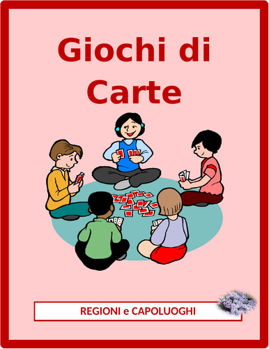 Italian Regions and Capitals Card Games