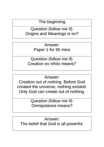 Origins and Meanings Whole Unit Revision Resource