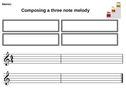 do-re-mi  Composing a 3 note melody