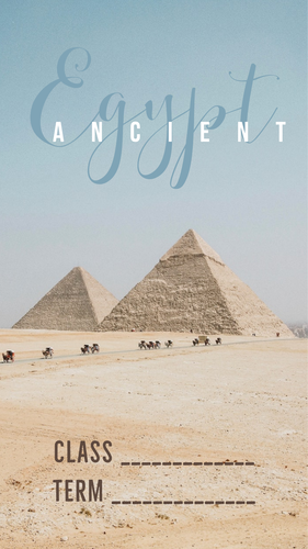 Ancient Egypt KWL and Topic Front covers (Geography and History)