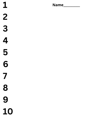 St Patrick's Day Count and match sheet