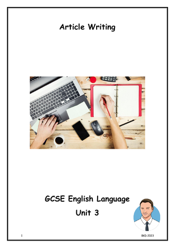 Article Writing Booklet GCSE Unit 3 WJEC