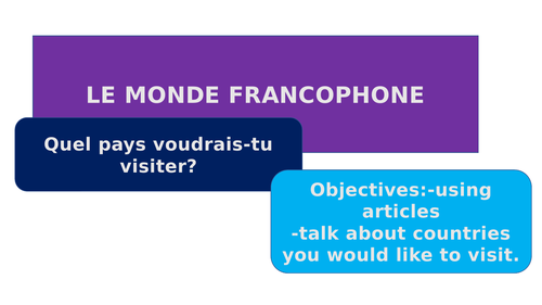 Le monde Francophone